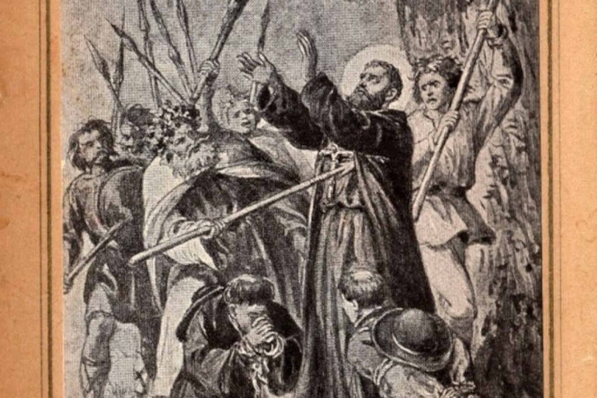 Męczeństwo św. Wojciecha, rycina z 