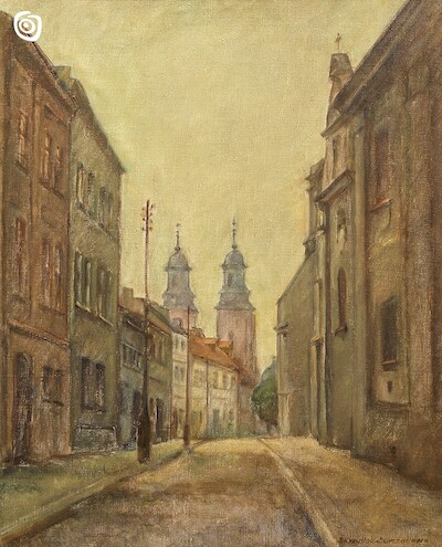 "Ulica Franciszkańska w Gnieźnie", Zofia Krzyślak-Durczak, 1978 r.