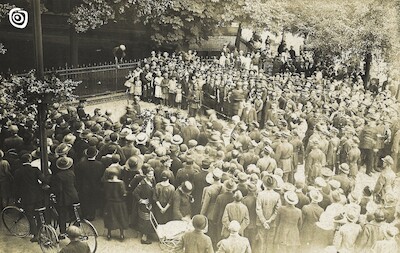 Pocztówka fotograficzna, Gniezno, 1919 r.