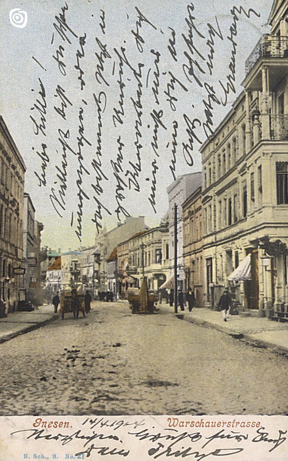 Pocztówka fotograficzna, Gniezno, 1904 r.