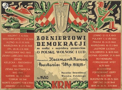 Dokument - Dyplom, Gniezno, 1960 - 1970 r.