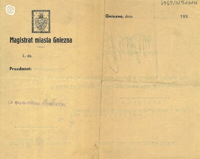 Dokument - Powołanie, Gniezno, 1935 r.