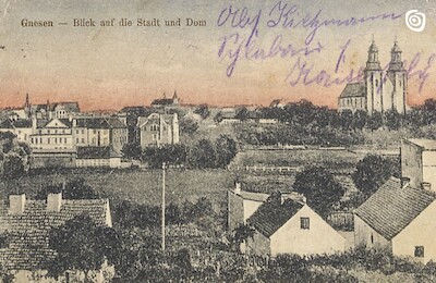 Pocztówka fotograficzna, Gniezno, 1910 - 1917 r.