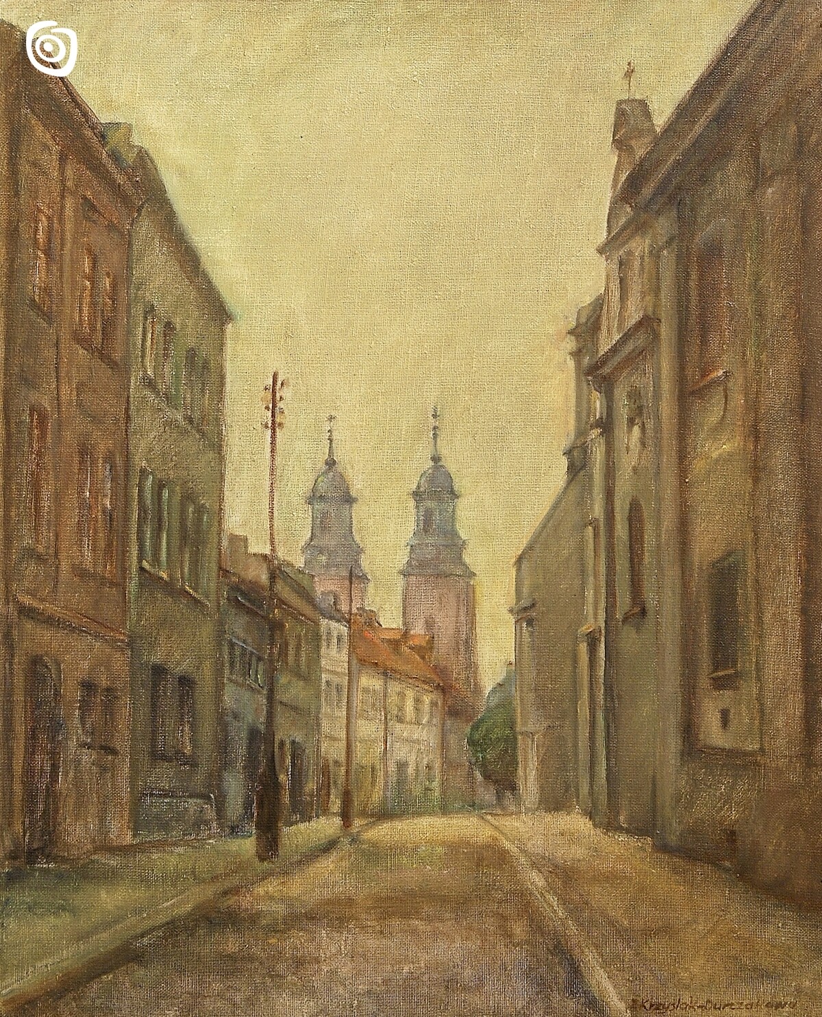 "Ulica Franciszkańska w Gnieźnie", Zofia Krzyślak-Durczak, 1978 r.